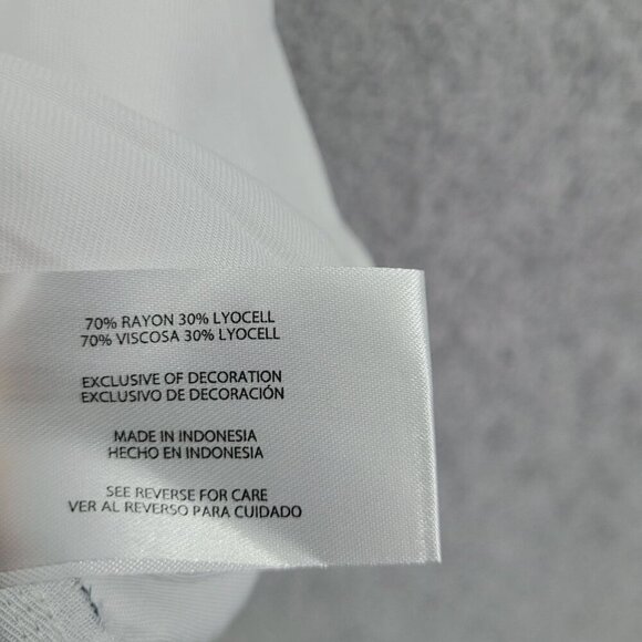 NEW Gap Womens White Short Sleeve Collared Blouse Size S Rayon & Lyocell// 25CT - Picture 5 of 7